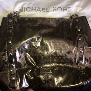 Pewter colored Michael Kors purse